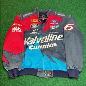 Vintage 90s Mark Martin Jeff Hamilton Valvoline Cummins Nascar Racing XL Jacket
